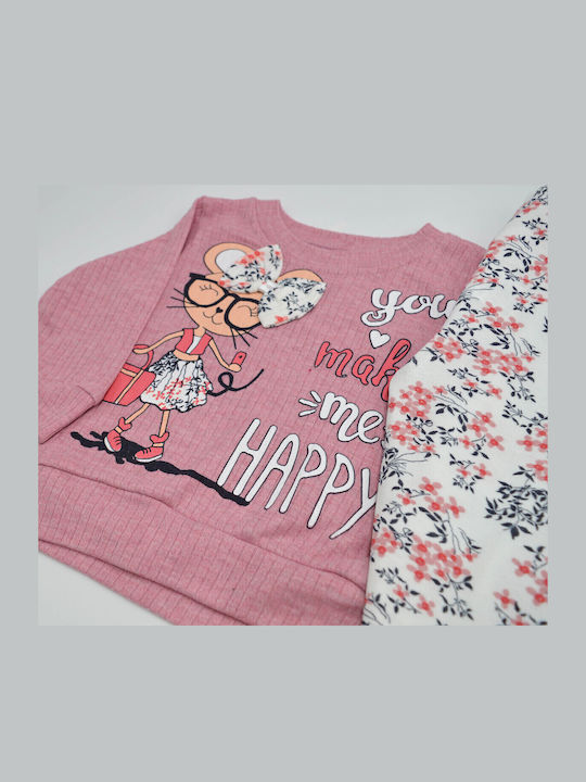 Extan Bebe Kids' Pajamas Winter Pink