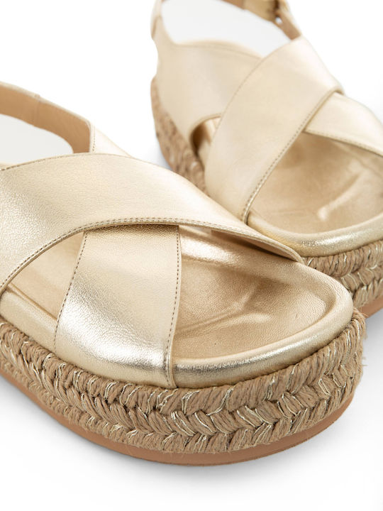Paloma Barcelo Sandals Francia - Gold (σανδάλια Γυναικείο Gold - 2705-gold)