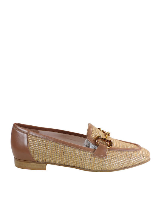 Damen Mokassins in Tabac Braun Farbe