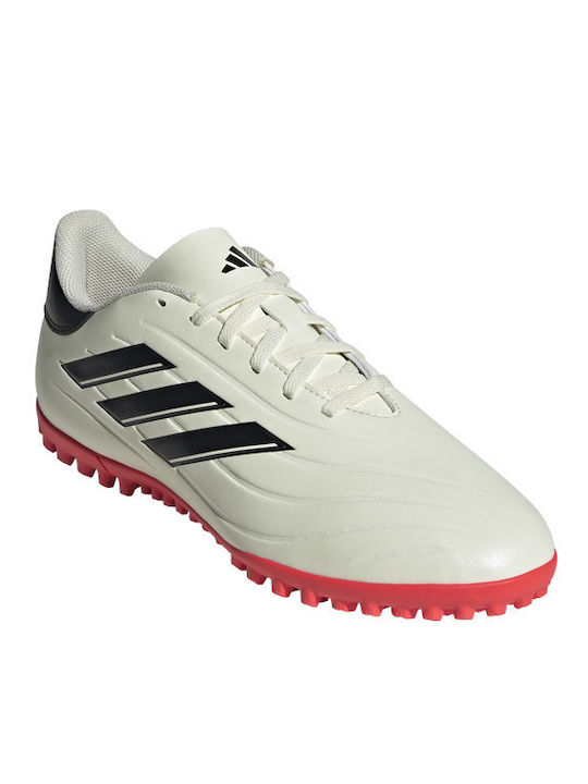 adidas Copa Pure 2 Club Ποδοσφαιρικά Παπούτσια με Σχάρα TF Λευκά