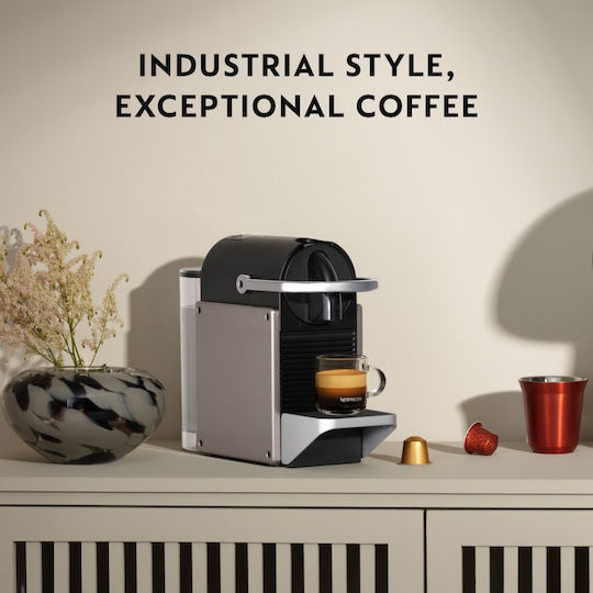 Krups Pixie Kapsel-Kaffeemaschine Nespresso Druck 19bar Gray