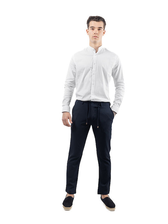 Polo Romano Pantaloni pentru bărbați cu Croială Slim BLUE DUST