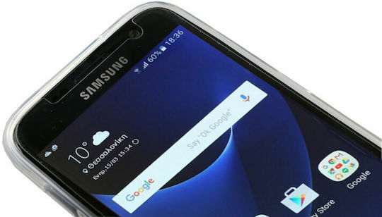 Volte-Tel Umschlag Rückseite Silikon Weiß (Galaxy S7)