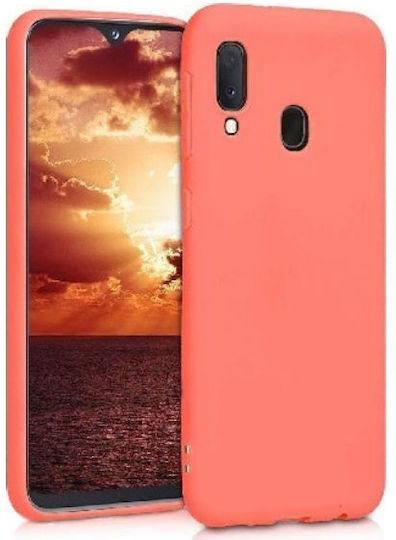 Hurtel Soft Silicone Back Cover Pink (Galaxy A20e)
