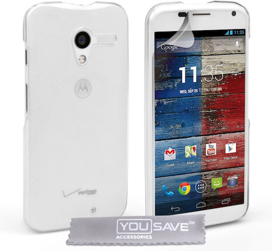 YouSave Accessories Hard Case Crystal Clear (Moto X) Задна корица Силикон Прозрачен
