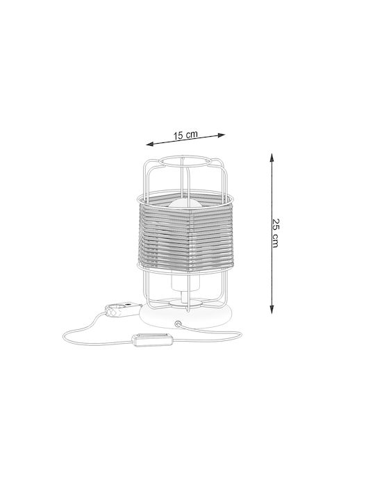 Sollux Tisch Dekorative Lampe Schwarz