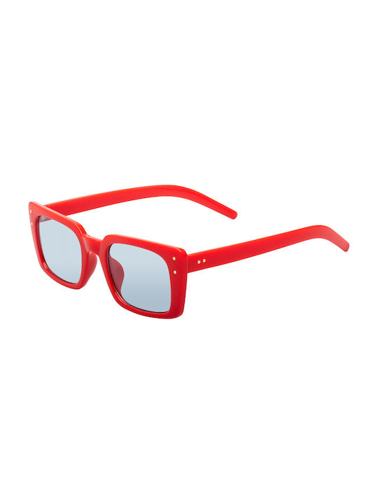 Ochelari de soare cu Roșu Rame 02-3198-Red-Grey