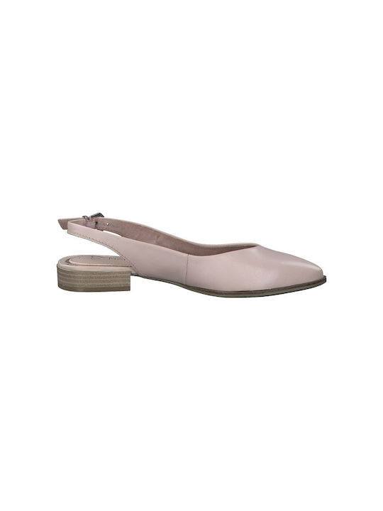 Marco Tozzi Leather Ballerinas Beige