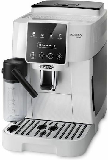 De'Longhi Magnifica Start Automatic Espresso Coffee Machine 1450W Pressure 15bar for Cappuccino with Grinder White ECAM220.61.W