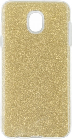 Senso Sunshine Umschlag Rückseite Silikon Gold (Galaxy A5 2017)
