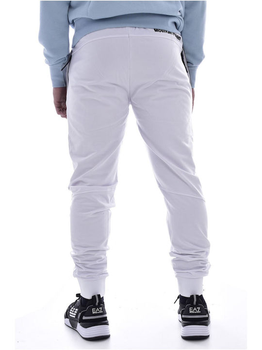Helvetica Men's Trousers Elastic in Regular Fit White