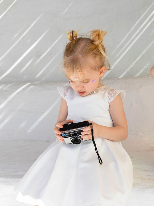 Bambolino Malamo Ecru Baptism Dress Made of Lace