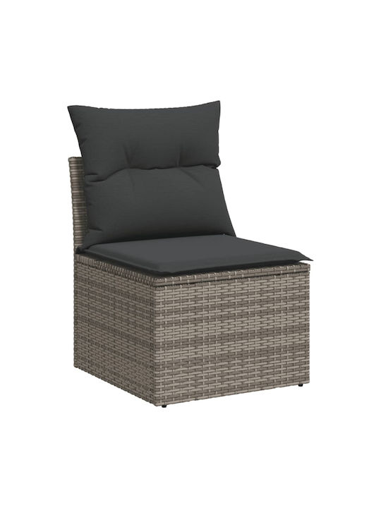 Canapea Cu Patru Locuri De Exterior Din Rattan Cu Perne 55x55x69cm
