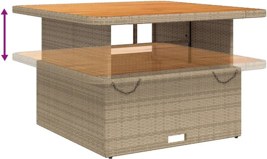 Garten- und Outdoor-Möbelsets 2 Stück Beige mit Kissen