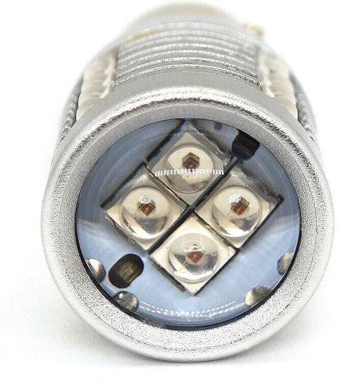 Lămpi Autoturismului P21W / BA15S / R5W / R10W Canbus LED Roșu 12V / 24V 1buc