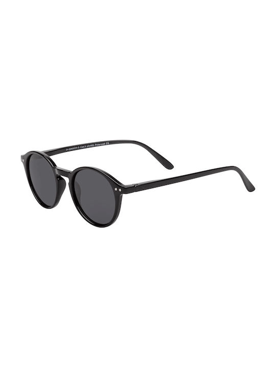 Sunglasses with Black Plastic Frame and Black Polarized Lens 05-2243CH-3