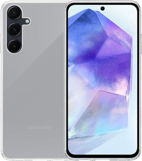 Vivid Set Gelly Back Cover Tempered Glass / Silicone Set with Glass Black (Galaxy A55)