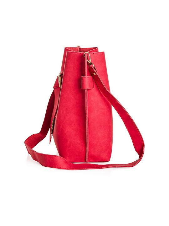 Pierro Accessories Leather Women's Bag Shoulder Red