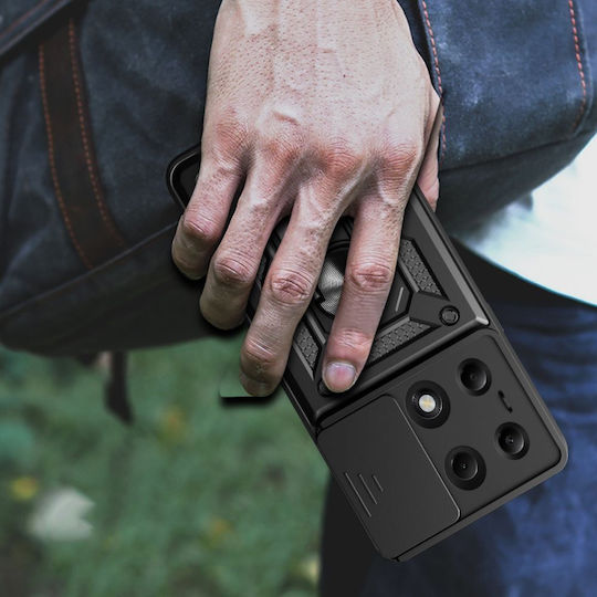 Tech-Protect Camshield Pro Back Cover Σιλικόνης / Πλαστικό Μαύρο (Redmi Note 13 Pro 5G / Poco X6 5G)