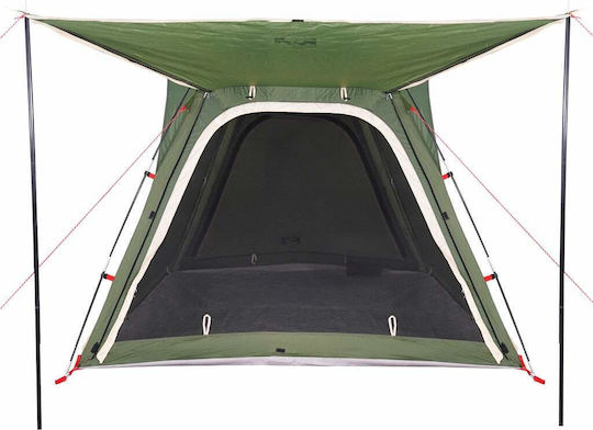 vidaXL Summer Camping Tent Green for 4 People 240x221x160cm