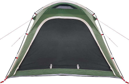 vidaXL Summer Camping Tent Green for 4 People 240x221x160cm