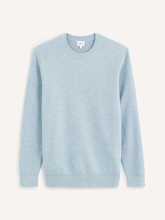 Celio Herren Pullover Hellblau