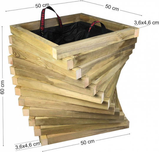 Саксия Дърво Wooden Саксия Дърво Wooden