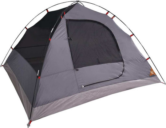 vidaXL Summer Camping Igloo Tent Orange with Double Cloth for 6 People 348x340x184cm