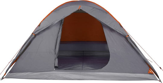 vidaXL Summer Camping Igloo Tent Orange with Double Cloth for 6 People 348x340x184cm