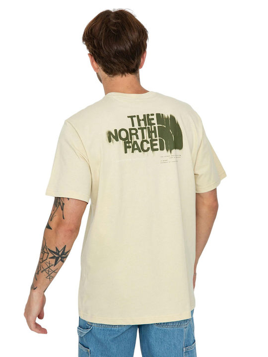 The North Face Ανδρικό T-shirt Κοντομάνικο Ασημί