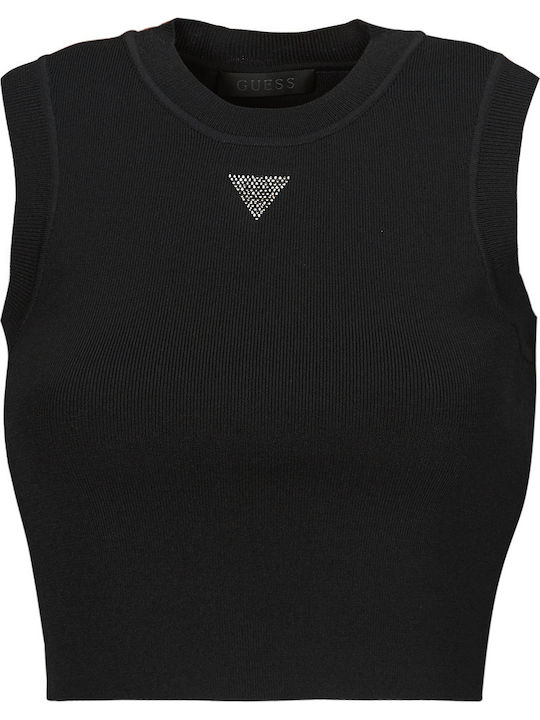 Women's Summer Blouse Sleeveless Black