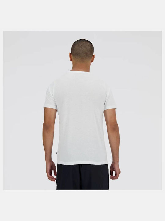 New Balance Heathertech Men's Short Sleeve T-shirt White