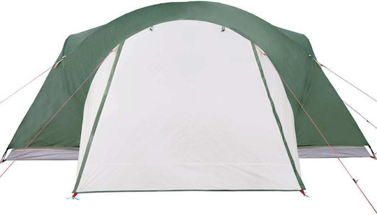 vidaXL Summer Camping Igloo Tent Green with Double Cloth for 8 People 360x430x190cm
