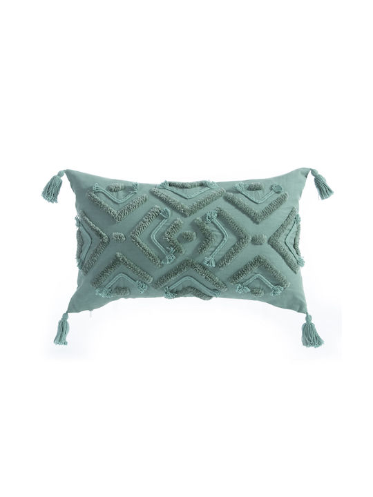 Nef-Nef Homeware Perna de canapea Amalvia din 100% Bumbac Verde 35x55cm.