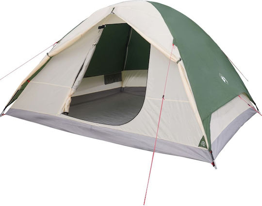 vidaXL Καλοκαιρινή Σκηνή Camping Πράσινη για 6 Άτομα 184x340x190εκ.