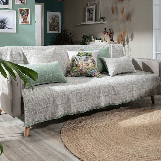 Teoran Teoran Dreisitzer-Sofa Wurf Chenille 180x300cm 08
