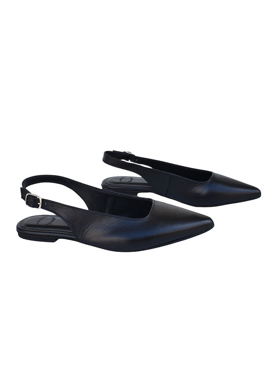 Philio Leather Ballerinas Black