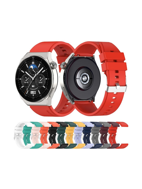 Strap Silicone Yellow (Huawei Watch GT2 / GT3 (42mm) / GT3 Pro (43mm)Honor Magic Watch 2Realme Watch 2)
