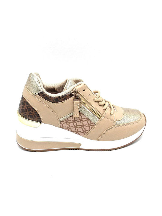 Super Mode Smd 662 Damen Sneakers Beige