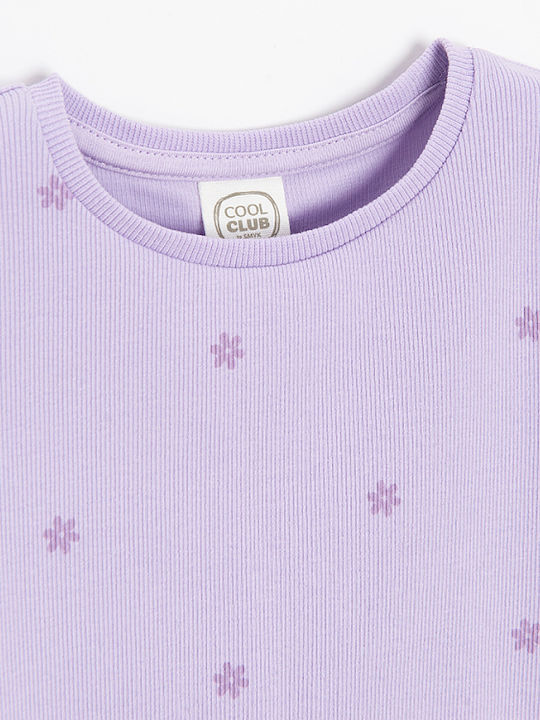 Cool Club Kids' Blouse Short Sleeve Purple