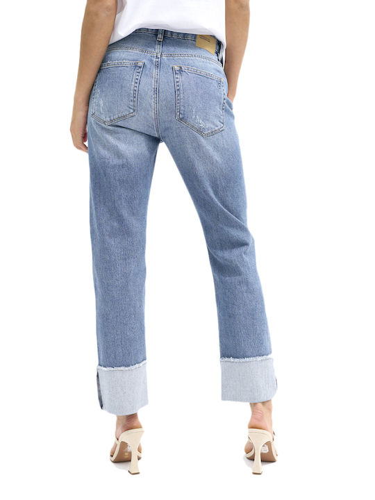 My Essential Wardrobe High Waist Women's Jean Trousers in Straight Line