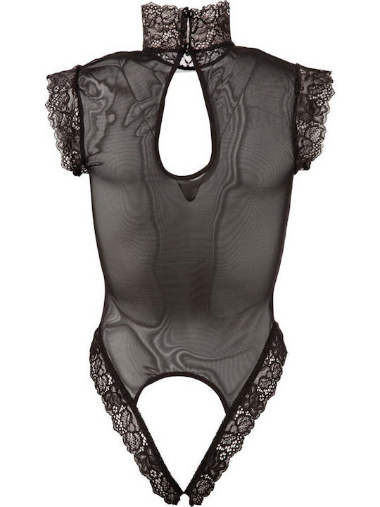 Abierta Fina Bodysuit Collar Open Cup Adjustable Strap Polyamide Elastane M
