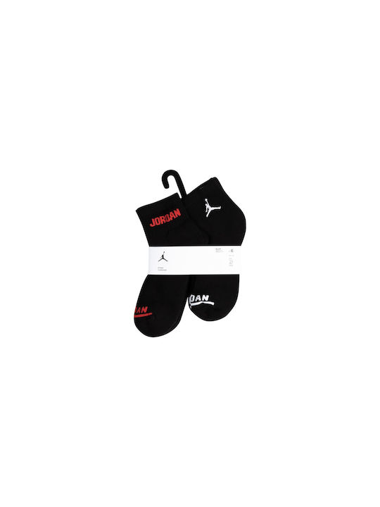 Jordan Αθλητικές Κάλτσες Μαύρες 6 Ζεύγη
