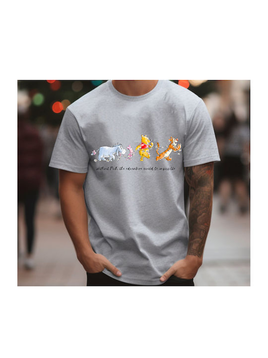 Fruit of the Loom Winnie The Pooh And Friends Original T-shirt Γκρι Βαμβακερό