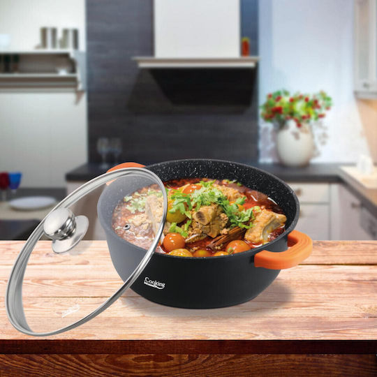 Heinner Dark Line Tiefer Topf aus Aluminium 4.4Es / 24cm