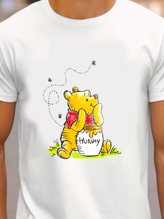 Fruit of the Loom Winnie The Pooh Original T-shirt Λευκό Βαμβακερό