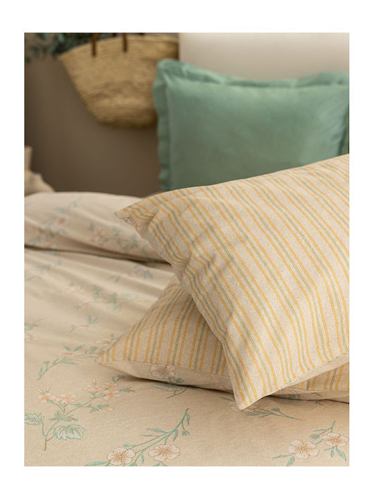 Palamaiki Sheet Sets Single with Elastic 110x200+30cm. Fashion Life Fl6239 Beige 3pcs