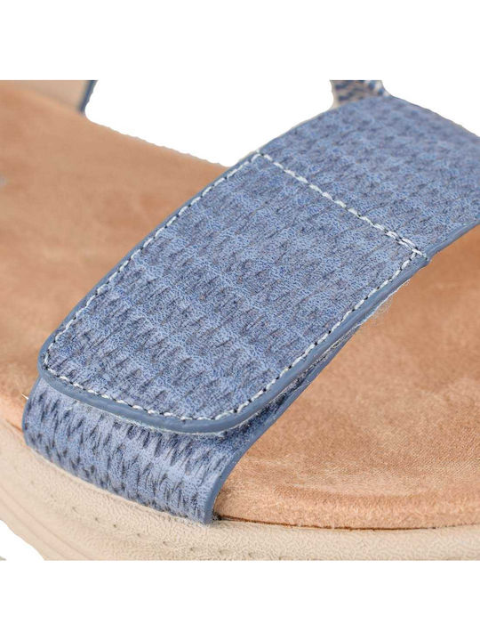 Women's Flat Sandals Anatomic in Blue Color