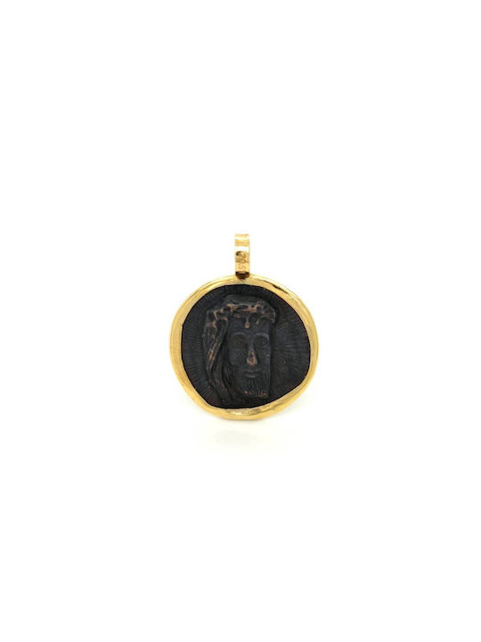 Drandakis Charm Amulet Constantine from Gold 14K