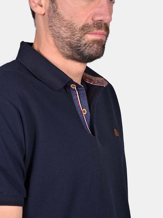 Tricou Polo pentru Bărbați, Croială Confortabilă, Albastru Blk847 Tricou Polo pentru Bărbați, Croială Confortabilă, Albastru Blk847